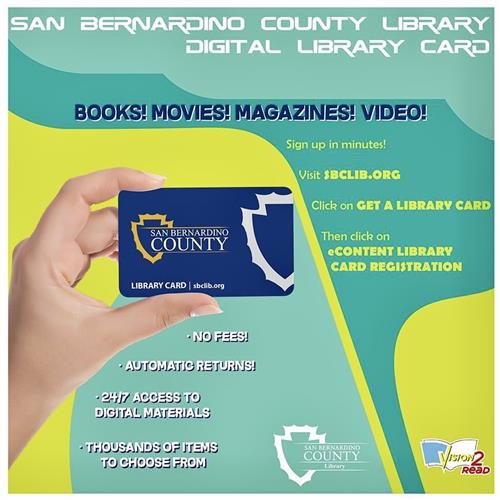 San Bernardino County Digital Library Card 